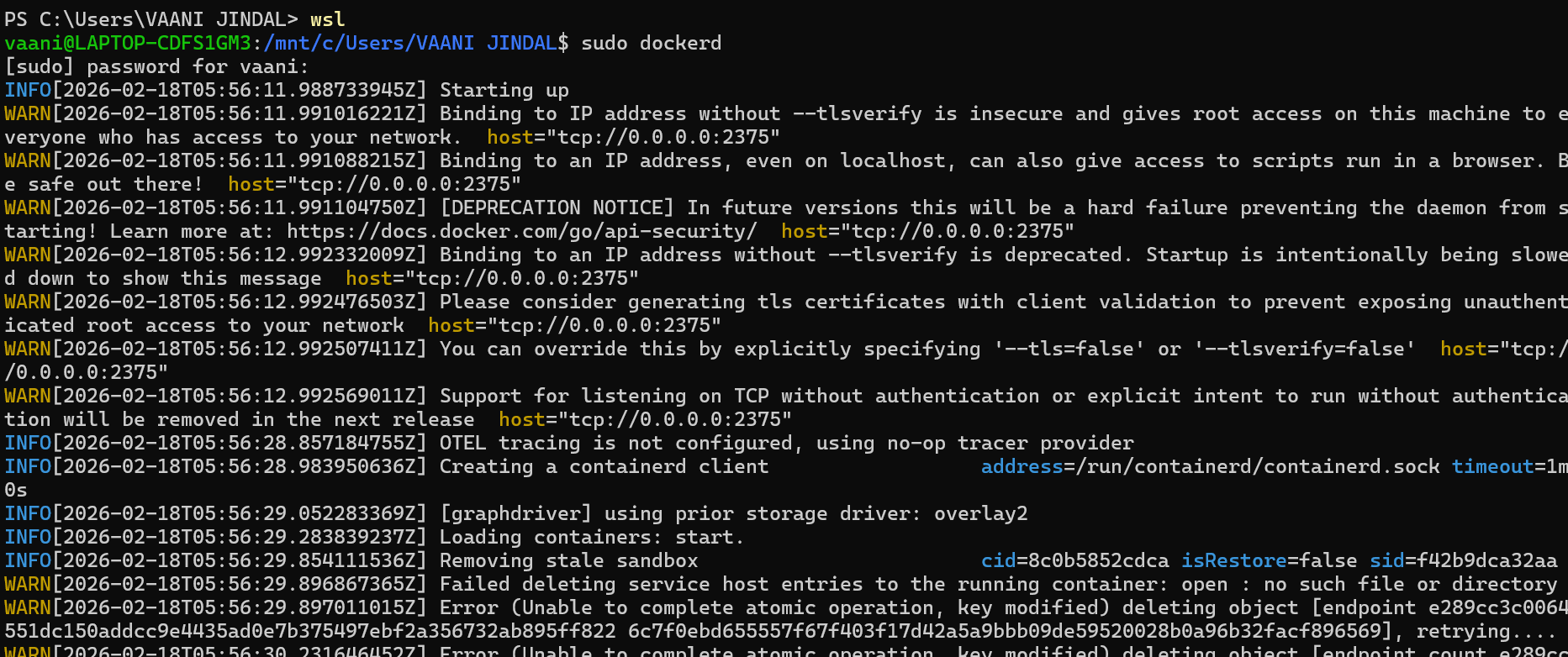 Default Bridge Network
