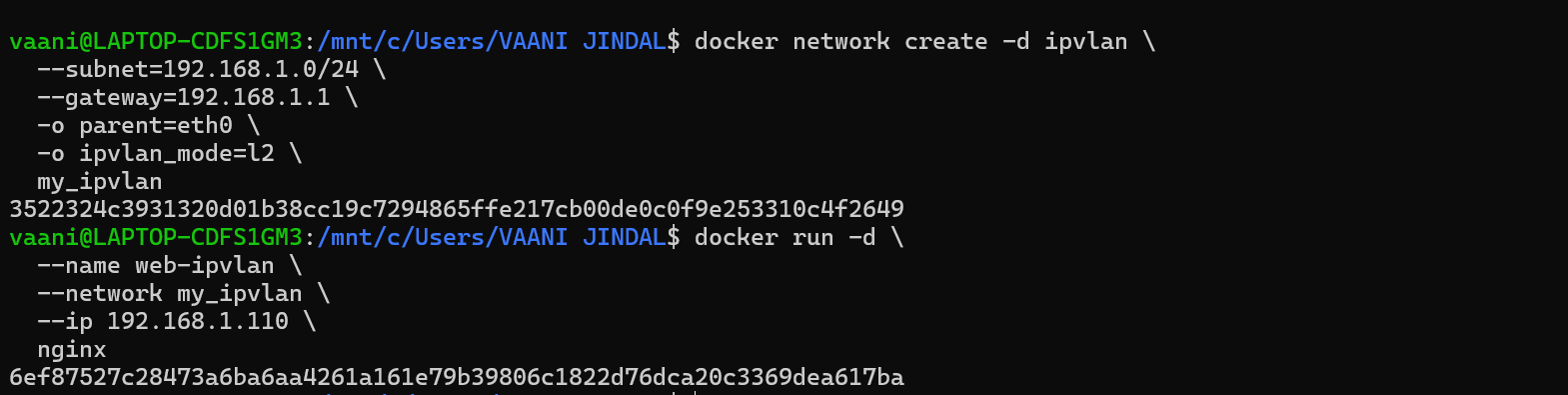 Container Networking and IPVLAN